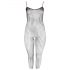 NO:XQSE - Geperforeerde, open net catsuit (zwart) - M/L