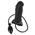 You2Toys - Opblaasbare Strap-On - siliconen dildo (zwart)