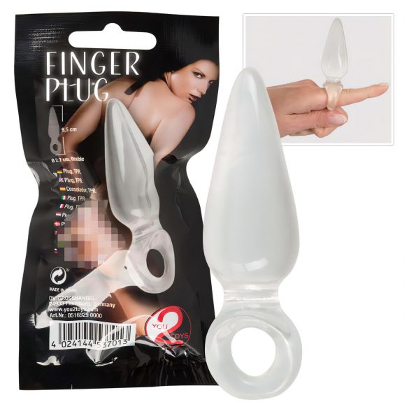 You2Toys - Vinger Plug - anale vinger dildo (doorzichtig)