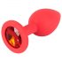 Colorful JOY - siliconen anale plug - klein (rood)