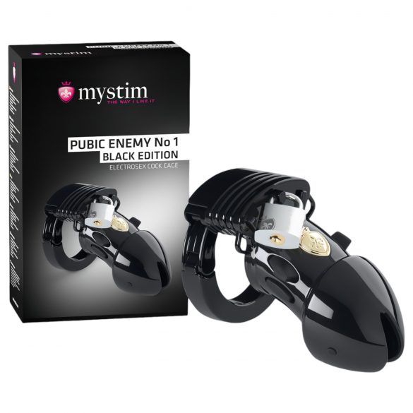 Mystim Black Edition PUBIC ENEMY No 1 - elektro peniskooi