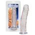 Dildo Éclatant Transparent - Taille Moyenne