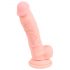 Medisch - siliconen dildo (18cm) - naturel