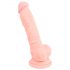 Medisch - siliconen dildo (18cm) - naturel