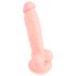 Medisch - siliconen dildo (18cm) - naturel