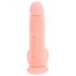 Medisch - rechte siliconen dildo (20cm) - natuur