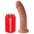 King Cock 8 dildo (20 cm) - donker natuur