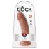 King Cock 8 dildo (20 cm) - donker natuur