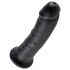 King Cock 8 dildo (20 cm) - zwart