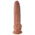 King Cock 9 met ballen dildo (23 cm) - bruin