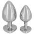 You2Toys - Diamond - 85g aluminium anaal plug (zilver-rood)