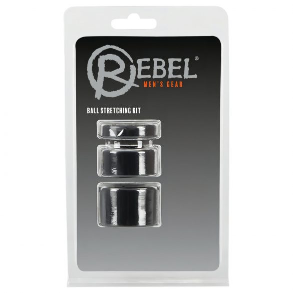 Rebel Ball - penis- en balring set - (zwart)