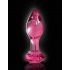 Icicles No. 79 - conische glazen anale dildo (roze)