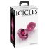 Icicles No. 79 - conische glazen anale dildo (roze)