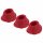 Womanizer Premium M - vervangende zuigkap set - rood (3 stuks)