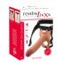 Realistixxx Strap-on - realistische, holle dildo (natuurlijk)