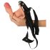 Realistixxx Strap-on - realistische, holle dildo (natuurlijk)