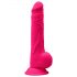 Silexd 9,5 - vormbaar, zuignap, herendildo - 24cm (roze)