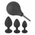 Black Velvet - anale plugset (4-delig) - zwart