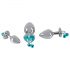 You2Toys - Butt Plug Set - anale plugset met riem (zilver)