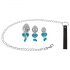 You2Toys - Butt Plug Set - anale plugset met riem (zilver)