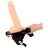 Erectie-Assistent - holle strap-on dildo (natuurlijk)