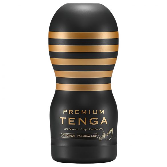 TENGA Premium Strong - wegwerp masturbator (zwart)