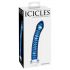 Icicles No. 29 - spiraalvormige glazen dildo met penis (blauw)