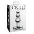 Icicles No. 47 - drievoudige parel, glazen anale dildo (transparant)