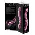 Icicles No. 55 - dubbelzijdige, G-spot glazen dildo (roze)