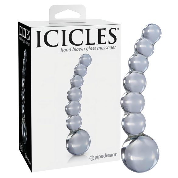 Sure! The translation from Hungarian to Dutch for the product name is:

Icicles No. 66 - gebogen, bolvormige, glazen dildo (transparant)