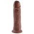 King Cock 10 - grote dildo met zuignap (25 cm) - bruin