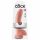 Koning Cock 9 - grote dildo met zuignap en ballen (23 cm) - naturel