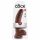 King Cock 9 - grote dildo met zuignap en ballen (23 cm) - bruin