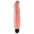 King Cock 7 Stiffy - waterdichte, levensechte vibrator (18 cm) - natuurkleurig