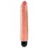 King Cock 10 Stiffy - waterdichte, levensechte vibrator (25 cm) - huidskleurig