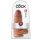 King Cock 9 Chubby - zuignap, met bal - donker natuur (23cm)