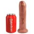 King Cock 7 - realistische dildo (18cm) - donker natuurlijk