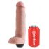 King Cock 10 - levensechte ejaculatie dildo (25cm) - natuur