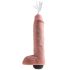 King Cock 11 - levensechte spuit dildo (28cm) - natuur