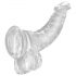 King Cock Clear 7,5 - zuignap, met ballen dildo (19cm)