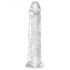 King Cock Clear 8 - zuignap, grote dildo (20cm)