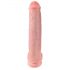 King Cock 15 - zuignap, balzak dildo (38cm) - huidkleurig