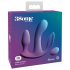 3Some Total Ecstasy - oplaadbare, draadloze drievoudige vibrator (paars)