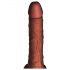 King Cock Plus 7,5 - bruine vibrerende dildo met testikels