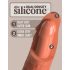 King Cock Elite 8 - zuignap dildo (20cm) - donker natuurlijk