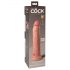 King Cock Elite 9 - zuignap, realistische dildo (23 cm) - natuur