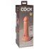 King Cock Elite 6 - zuignap, realistische vibrator (15cm) - natuurlijk