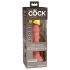 King Cock Elite 6 - zuignap, realistische vibrator (15cm) - natuurlijk