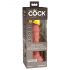 King Cock Elite 6 - zuignap, realistische vibrator 15 cm (donker natuur)